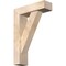 Ekena Millwork Traditional Block Smooth Bracket w/ Offset Brace, Douglas Fir, 5 1/2"W x 18"D x 26"H BKT0604X18X26TRA05SDF - alternate 1